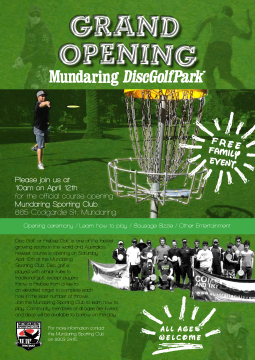 Mundaring Disc Golf Park Grand Opening