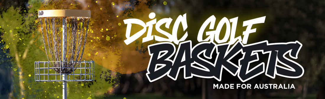 Disc golf baskets made for Australia