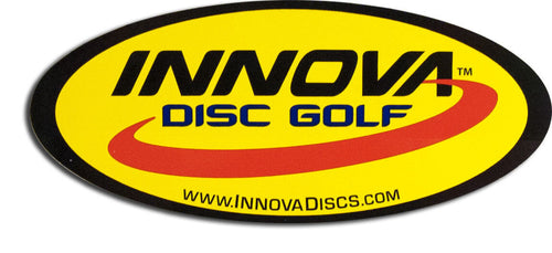 Innova Oval Logo Sticker  Sticker measures approximately 15cm x 6.5cm. 
