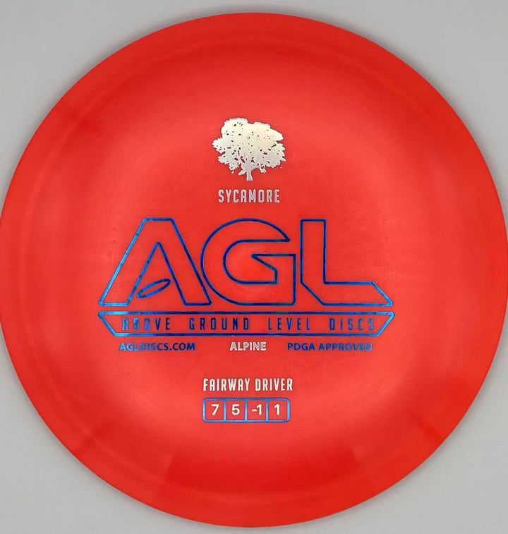 AGL Discs Alpine Sycamore -  flight numbers that ring up at 7/5/0/1 