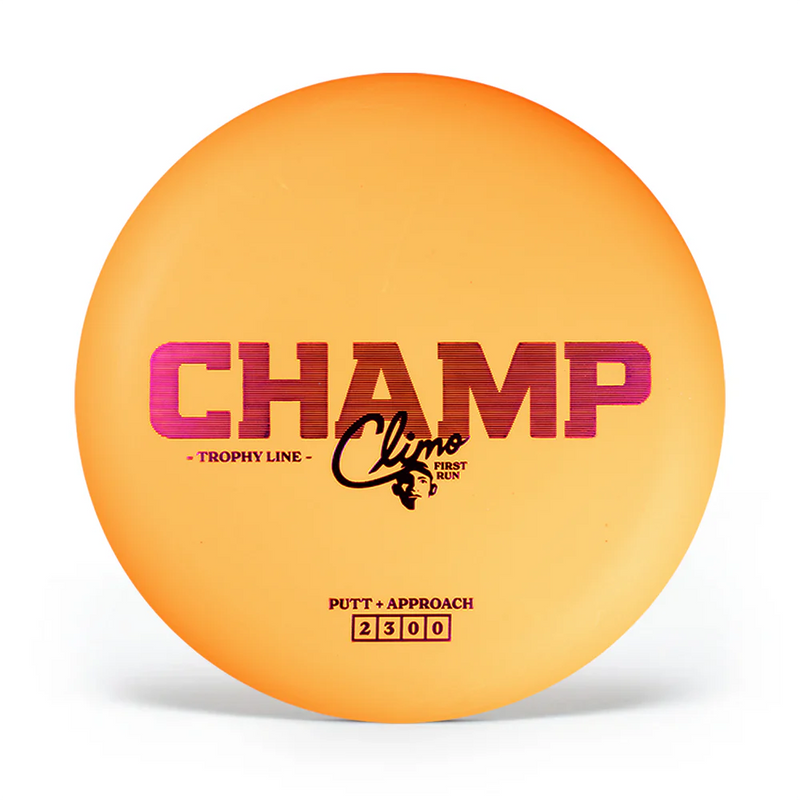 Climo Disc Golf First Run Trophy Line Champ