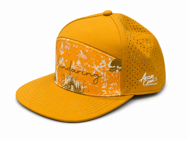 Aussie Open “Mundaring” Flat Bill 7 Panel Cap