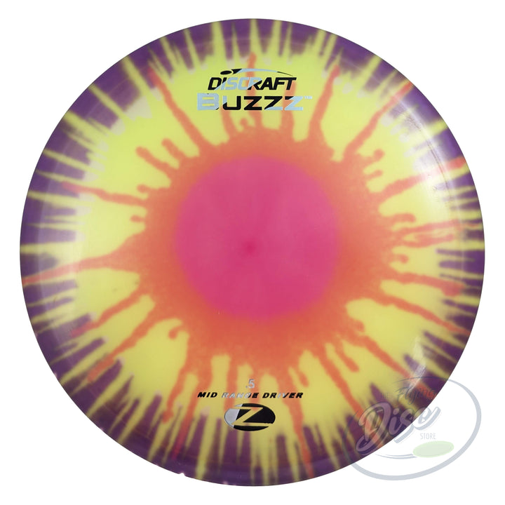 discraft-z-line-fly-dye-buzzz-purple-rim-yellow-orange-splat-175-176g