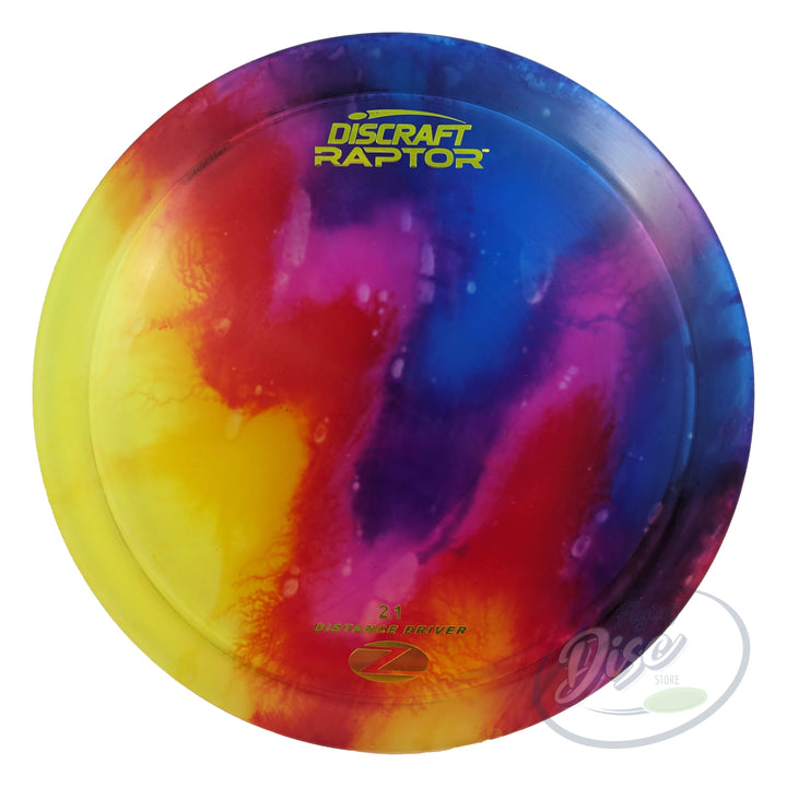 discraft-z-line-fly-dye-raptor-rainbow-2-green-stamp-170-172g