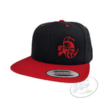 discraft-snapback-hat-buzzz-design-black-red-two-tone-snapback
