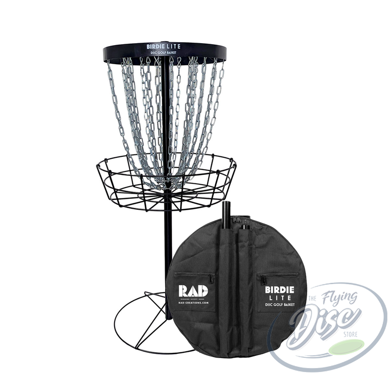 RAD BIRDIE Lite Disc Golf Basket + Travel Bag Combo