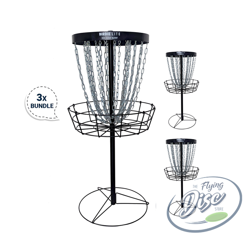 RAD Birdie Lite Disc Golf Baskets Bundle of 3