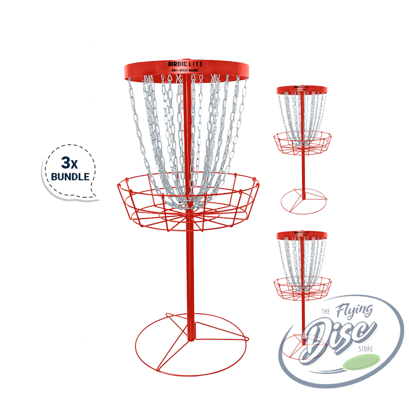 RAD Birdie Lite Disc Golf Baskets Bundle of 3