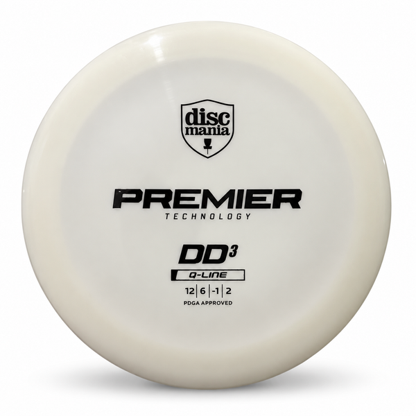 Discmania Q-Line Premier DD3 – White disc golf disc