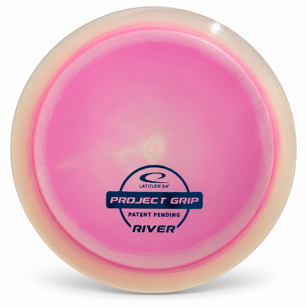 Latitude 64 Project Grip River – Pink/Clear disc golf disc
