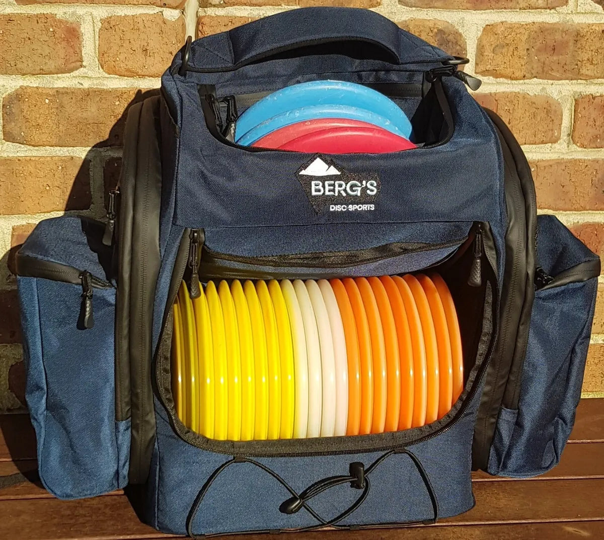 Bergs V3 Premium Disc Golf Backpack - Blue - Flying Disc Store