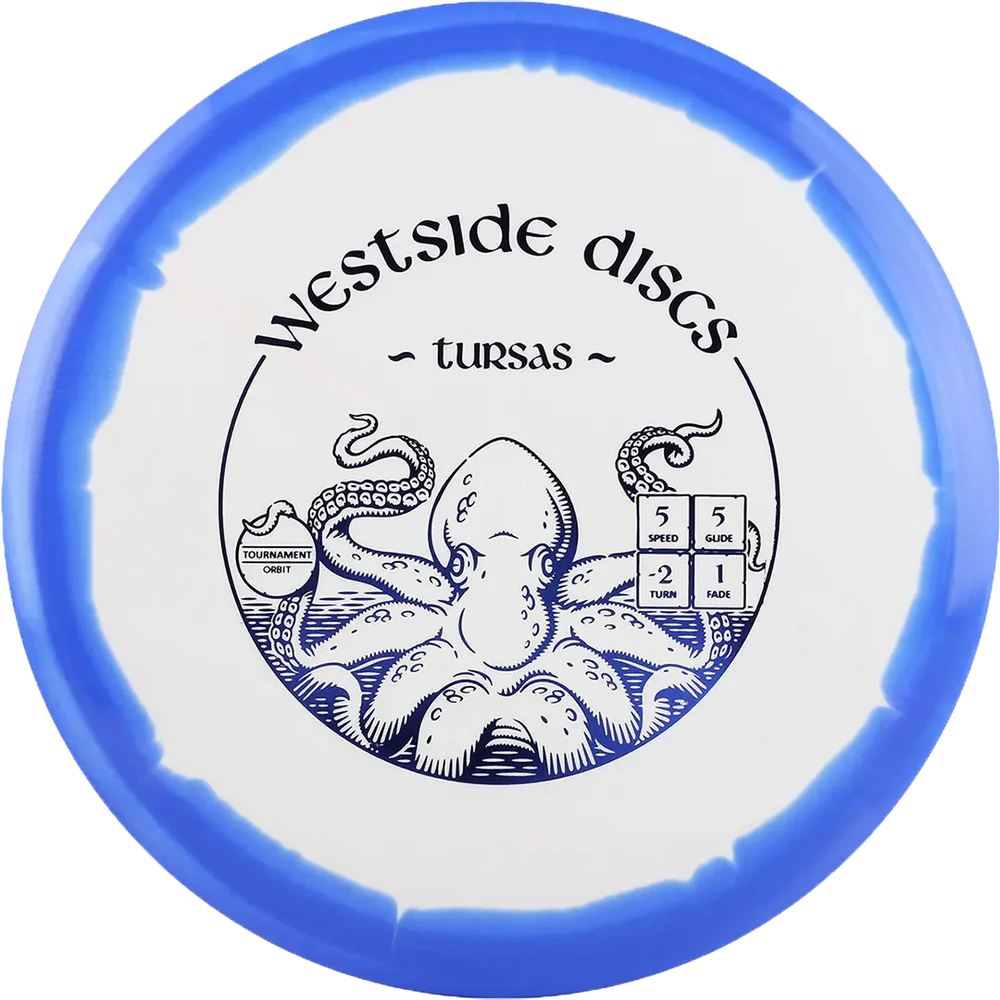 Westside Discs Tournament Orbit Tursas - White/Blue / 177g+ - Flying ...