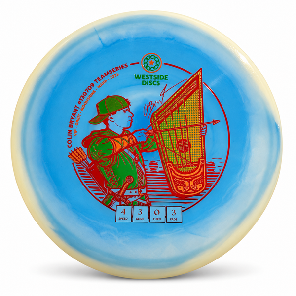 Westside Discs VIP Moonshine Orbit Harp - Colin Bryant Team Series – Blue Moonshine disc golf disc