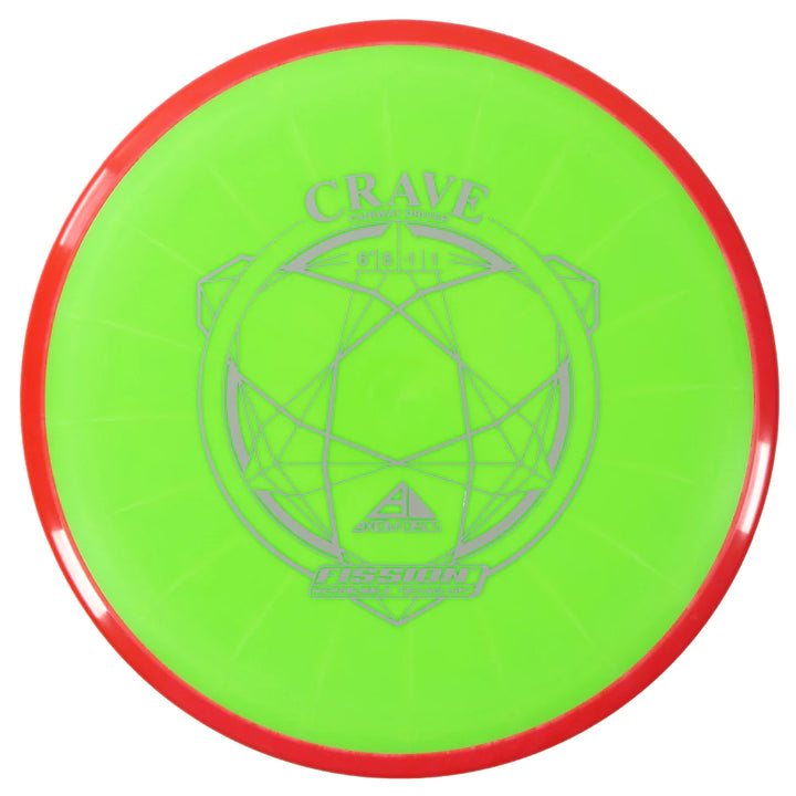 Axiom MVP Fission Crave, Green-Red Rim, 165-169g