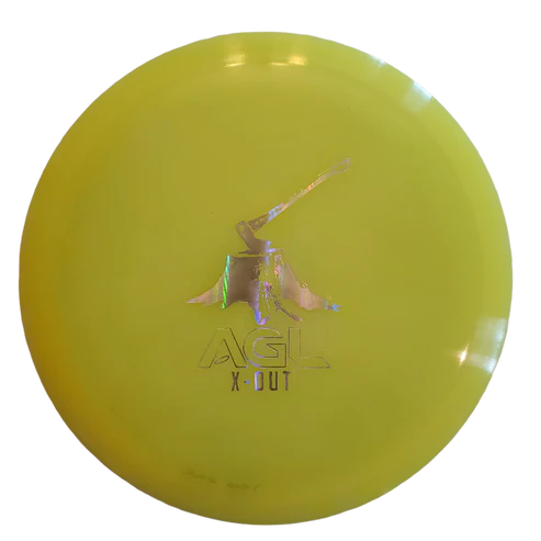 AGL Discs Alpine Hemp X-Out Sycamore - subtle right to left fade for right-hand backhand throws.