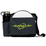 mvp-cell-disc-golf-starter-bag-The Cell fits 10-12-discs and has a side water bottle holder.