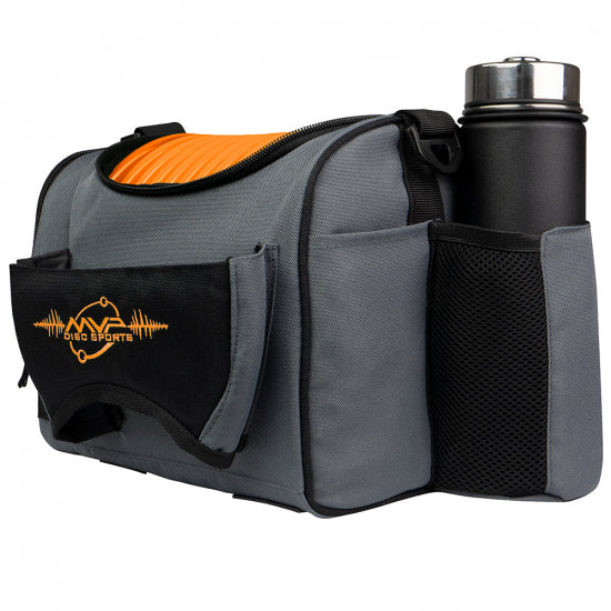 mvp-beaker-beaker-competition-disc-golf-bag-portable bag-holds 15-18 discs-insulated drink holder