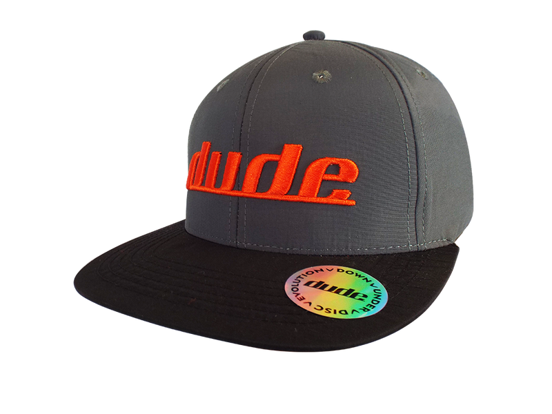 ethan-cap-disc-golf-apparel-dude-clothing-grey-orange-logo-medium-large