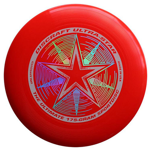 Discraft UltraStar 175g Ultimate Frisbee - Bright Red