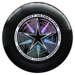 An image showing discraft ultra-star, 175 Gram Ultrastar Ultimate Frisbee, black in color