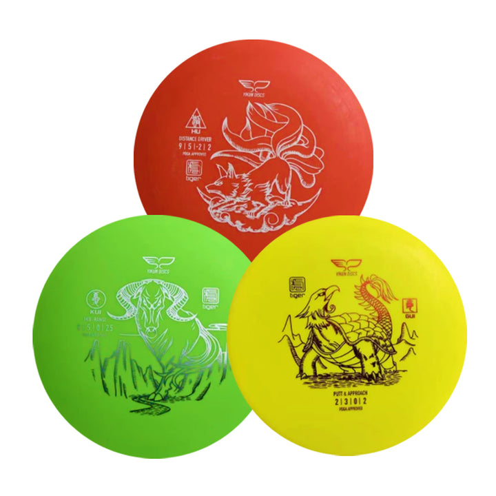 Yikun Discs Starter Disc Golf Set-creating a premium line of disc golf discs designed 
