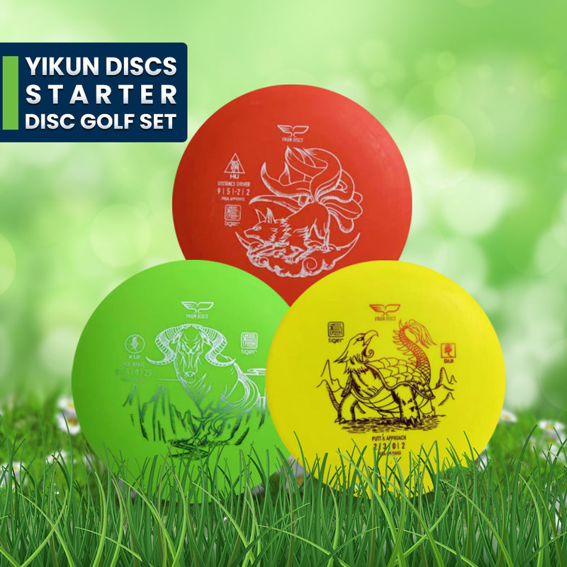 Yikun Discs Starter Disc Golf Set