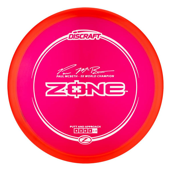 Discraft Paul McBeth Z Line Zone-pink-170-172g
