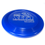 An image showing Superhero Dog Disc, Blue in color. A disc golf for frisbee.