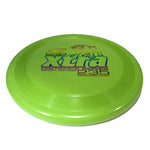 An image showing Superhero Dog Disc, Green in color. A disc golf for frisbee.